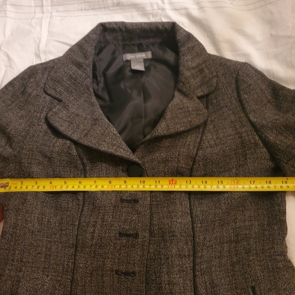 Ann taylor suit! Grey mesh with black and white! - Picture 9 of 11